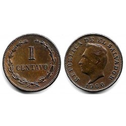 (135.1) El Salvador. 1966. 1 Centavo (EBC+)