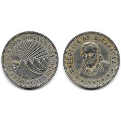 (18.1) Nicaragua. 1956. 25 Centavos (MBC-)