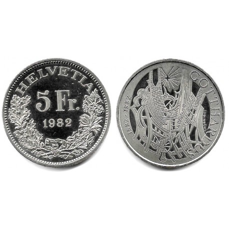 (61) Suiza. 1982. 5 Francs (EBC+)