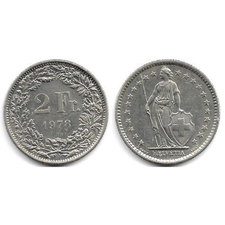 (21a.1) Suiza. 1978. 2 Francs (MBC)