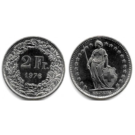 (21a.1) Suiza. 1976. 2 Francs (SC)
