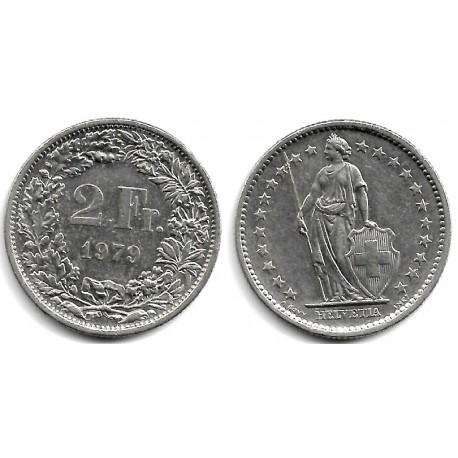 (21a.1) Suiza. 1979. 2 Francs (MBC+)