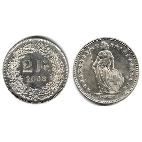 (21a.3) Suiza. 2008B. 2 Francs (EBC-)