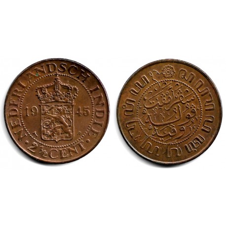 (316) Indias Holandesas. 1945. 2½ Cents (MBC+)