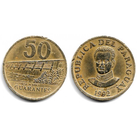 (191) Paraguay. 1992. 50 Guaranies (BC)