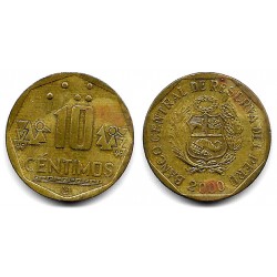 (305.3) Perú. 2000. 10 Centimos (BC)