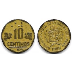 (305.1) Perú. 1993. 10 Centimos (BC+)