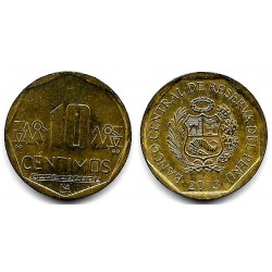 (305.4) Perú. 2013. 10 Céntimos (EBC-)