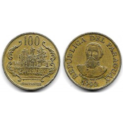 (177) Paraguay. 1990. 100 Guaranies (BC+)
