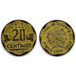 (306.1) Perú. 1993. 20 Céntimos (BC)