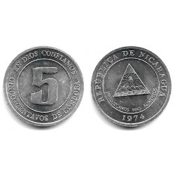 (28) Nicaragua. 1974. 5 Centavos (SC)