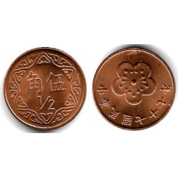 (Y550) Taiwán. 1988(77). ½ Yuan (SC-)