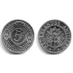 (33) Antillas Neerlandesas. 1990. 5 Cents (SC)