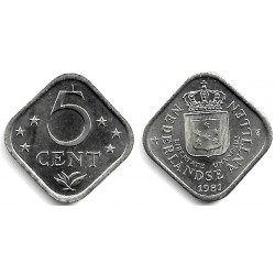 (13) Antillas Neerlandesas. 1981. 5 Cents (SC)