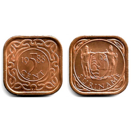 (12.1b) Surinam. 1988. 5 Cents (SC)