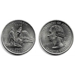 (370) Estados Unidos de América. 2005(D). Quarter Dollar (EBC+) California