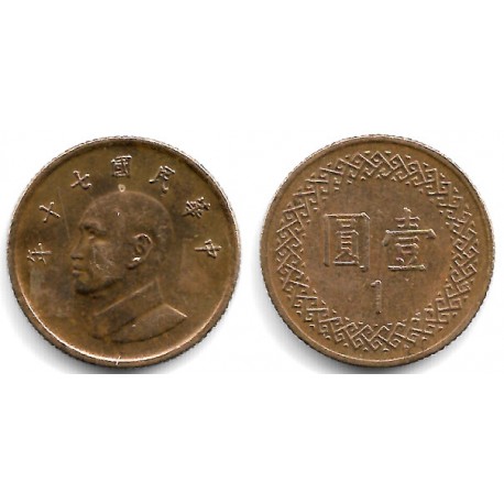 (Y551) Taiwán. 1981(70). 1 Yuan (MBC)