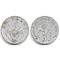 (12) Ruanda. 1974. 1 Franc (BC)