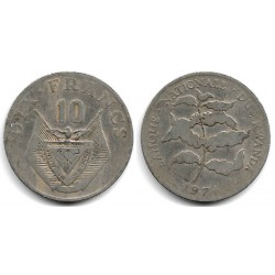 (14.1) Ruanda. 1974. 10 Francs (BC/BC-)