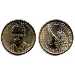 Estados Unidos de América. 2016D. 1 Dollar (SC) Ronald Reagan