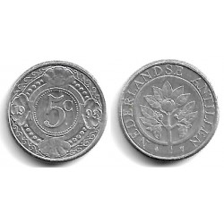 (33) Antillas Neerlandesas. 1993. 5 Cents (MBC+)