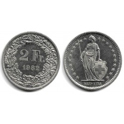 (21a.3) Suiza. 1982. 2 Francs (MBC+)