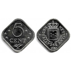 (13) Antillas Neerlandesas. 1980. 5 Cents (SC)