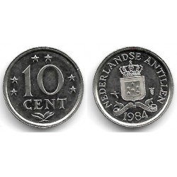 (10) Antillas Neerlandesas. 1984. 10 Cents (EBC)