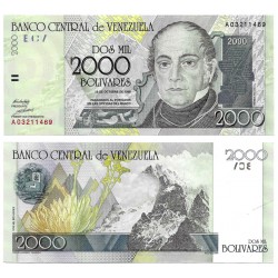 (80) Venezuela. 1998. 2000 Bolívares (SC)