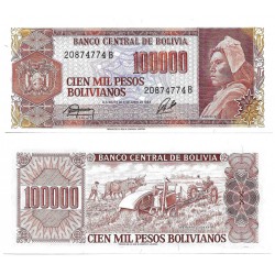 (171) Bolivia. 1984. 100000 Pesos (SC)