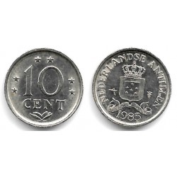 (10) Antillas Neerlandesas. 1985. 10 Cents (EBC)