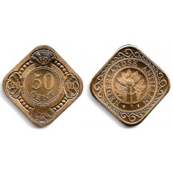 (36) Antillas Neerlandesas. 2001. 50 Cents (SC-)