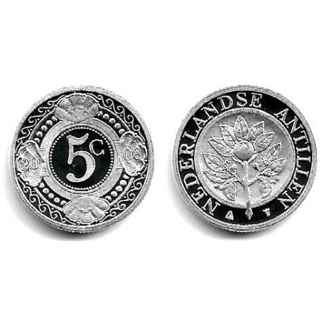 (33) Antillas Neerlandesas. 2008. 5 Cents (SC)