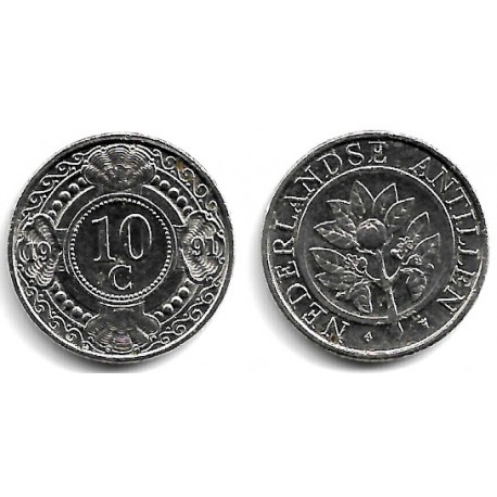 (34) Antillas Neerlandesas. 1991. 10 Cents (EBC)