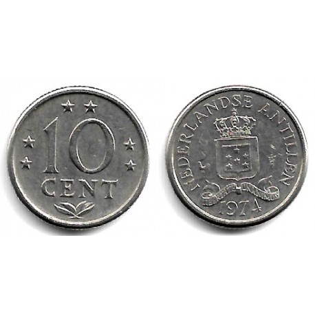 (10) Antillas Neerlandesas. 1974. 10 Cents (MBC)