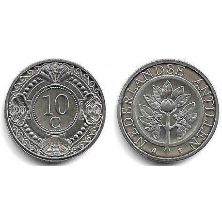 (34) Antillas Neerlandesas. 2009. 10 Cents (SC)