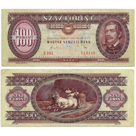 (171h) Hungría. 1989. 100 Forint (MBC-)