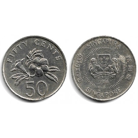 (53.1) Singapur. 1986. 50 Cents (MBC-)