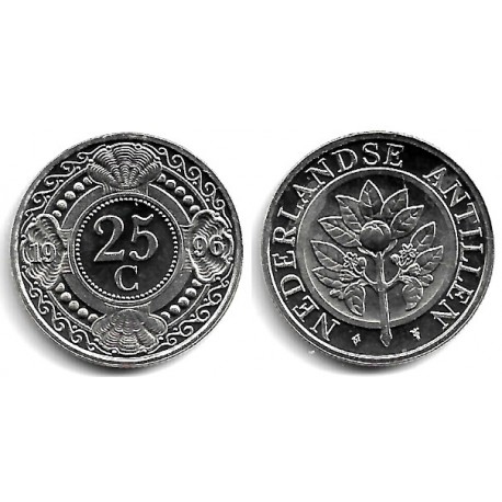(35) Antillas Neerlandesas. 1996. 25 Cents (SC)