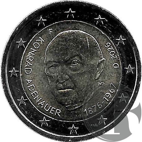 Alemania. 2026(D). 2 Euro (SC) Konrad Adenauer