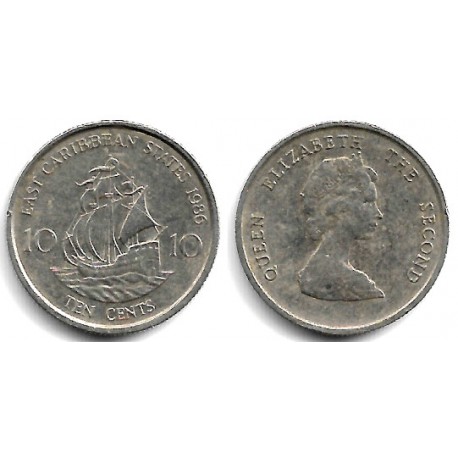 (13) Estados Orientales Caribeños. 1986. 10 Cents (MBC-)