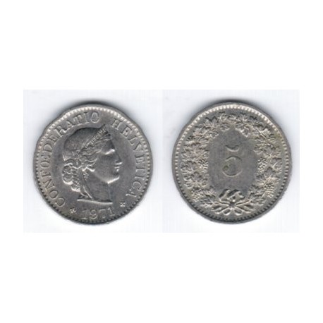 (26) Suiza. 1971. 5 Rappen (MBC)