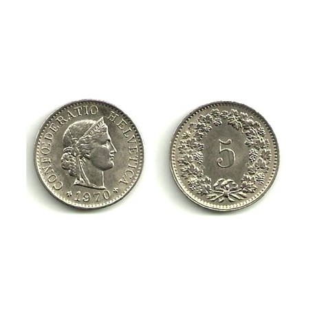 (26) Suiza. 1970. 5 Rappen (EBC)