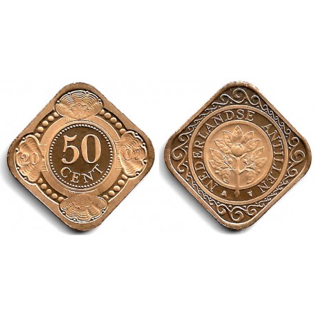 (36) Antillas Neerlandesas. 2007. 50 Cents (SC)