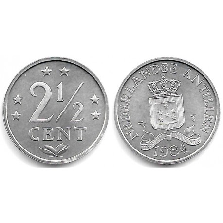 (9a) Antillas Neerlandesas. 1984. 2½ Cents (SC)