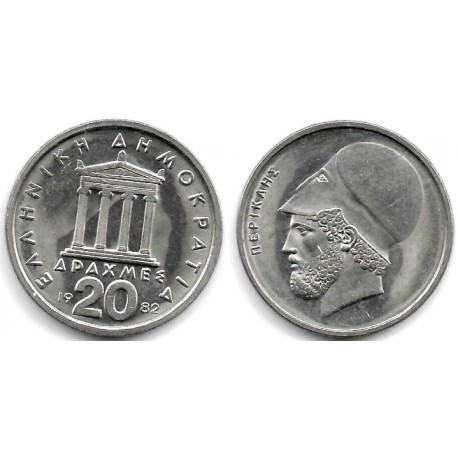 (133) Grecia. 1982. 20 Drachma (EBC+)