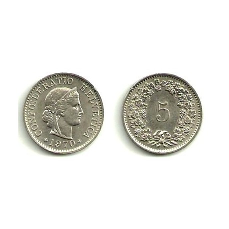 (26) Suiza. 1970. 5 Rappen (EBC)