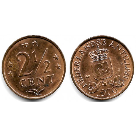 (9) Antillas Neerlandesas. 1976. 2½ Cents (EBC+)