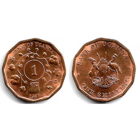 (27) Uganda. 1987. 1 Shilling (EBC+)