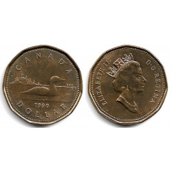 (186) Canadá. 1990. 1 Dollar (EBC+)